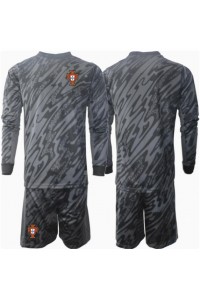 Portugal Keeper Babyklær Borte Fotballdrakt til barn EM 2024 Lange ermer (+ Korte bukser)